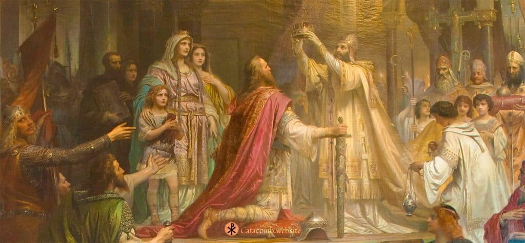 The Coronation of Charlemagne, by Friedrich Kaulbach, 1861 A.D.